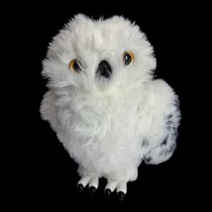 Spin Master White Owl Realistic Bird Interactive Stuffed Animal Sound Works